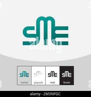 SME Letter Logo. - Vector. Vector illustration Stock Vector