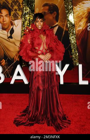 LOS ANGELES, CALIFORNIA - DECEMBER 15: Kelly Rowland attends the Global Premiere Screening of 'Babylon' at Academy Museum of Motion Pictures on Decemb Stock Photo