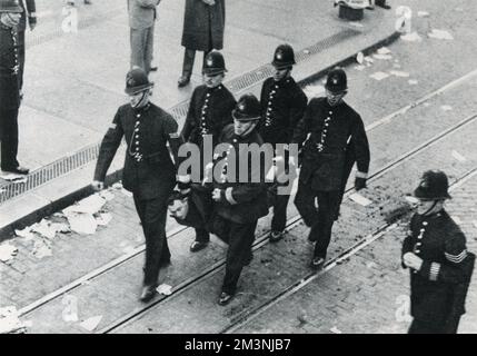 Cable Street demonstration 1936 Stock Photo