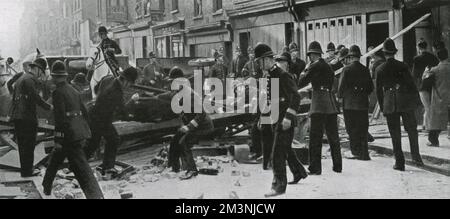 Cable Street demonstration 1936 Stock Photo