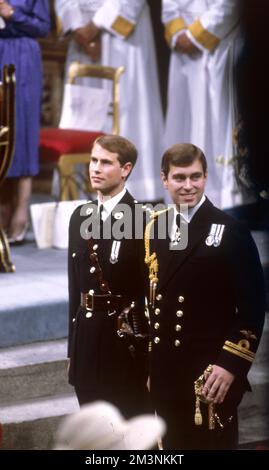 Royal Wedding 1986 - the smiling bridegroom Stock Photo