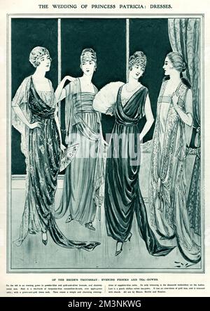 princess patricia of connaught wedding dress Royal Wedding 1919 -- Princess Patricia of Connaught Stock Photo