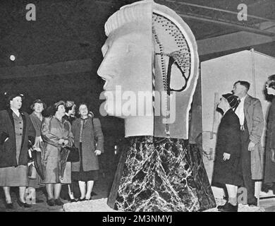 Festival of Britain human brain exhibit, South Bank, London Stock Photo