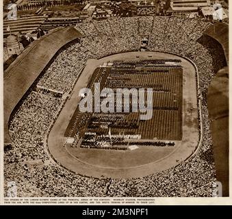 Opening Ceremony, Wembley Stadium, 1948 London Olympics Stock Photo