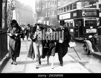 Clementine, Mary and Winston Churchill, 1935 Stock Photo