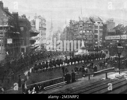 Queen Victoria Diamond Jubilee 1897 - rehearsal Stock Photo