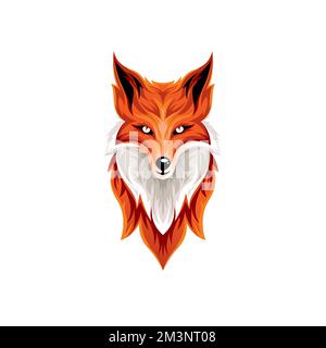 Fox Mascot Vector Illustration. Fox Logo Design Stock Vector