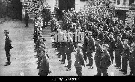 British Army Sunday morning service in France, 1939 Stock Photo