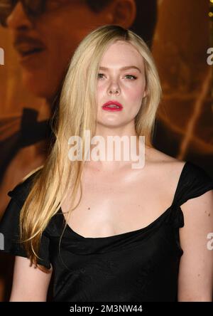 Los Angeles, California, USA. 15th Dec, 2022. Elle Fanning attends the Global Premiere Screening of 'Babylon' at Academy Museum of Motion Pictures on December 15, 2022 in Los Angeles, California. Credit: Jeffrey Mayer/Jtm Photos/Media Punch/Alamy Live News Stock Photo