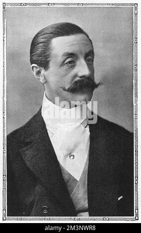 Charles Robert Spencer, sixth Earl Spencer (1857 - 1922), before that Viscount Althorp until he succeeded to the title in 1910, British courtier and Liberal politician.  He was Lord Chamberlain from 1905 to 1912 in the Liberal administrations headed by Sir Henry Campbell-Bannerman and H. H. Asquith.  He was great-grandfather of Diana, Princess of Wales and consequently, great-great grandfather of Prince William, Duke of Cambridge and Prince Harry.     Date: 1913 Stock Photo