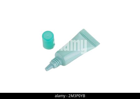 Blank cosmetic tube isolated on white background Stock Photo