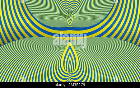 Vector simple background. Spiral stripes in pop art style. 12/16/2022, Lombok, Indonesia Stock Vector