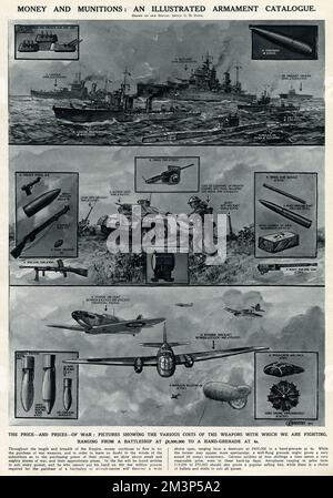 Money and munitions by G. H. Davis Stock Photo