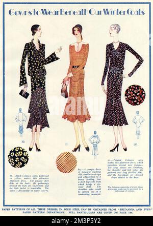 Women's Winter clothing 1929 Stock Photo - Alamy