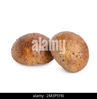 unleavened french bun on white table Stock Photo