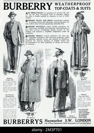 Burberry trench coat advertisement hi-res stock photography and images - Alamy