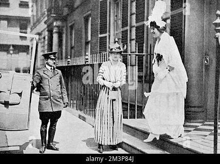 The Hon. Herbert H Asquith at the wedding of Lord Lovat and the Hon ...