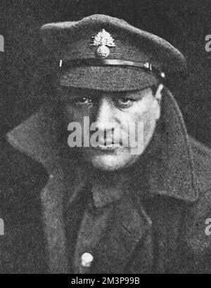 SIR JACOB EPSTEIN Sculptor (1880-1959) as a private in the British Army in 1917.       Date: 1917 Stock Photo