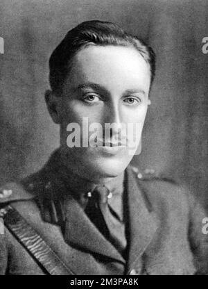 William Arthur Henry Cavendish-Bentinck, 7th Duke of Portland KG (16 March 1893  21 March 1977), styled Marquess of Titchfield until 1943, British Conservative Party politician.  Pictured in uniform (he was a lieutenant in the Horse Guards and was attached to Headquarters Staff) at the time of his marriage to Ivy Gordon-Lennox, a niece of the Duke of Richmond.      Date: 1915 Stock Photo