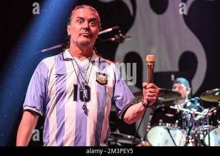 Mr. Bungle: Mike Patton (vocals) and Dave Lombardo (drums) Stock Photo