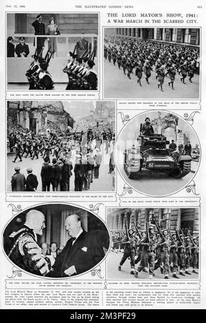 The Lord Mayor's Show during World War Two Stock Photo