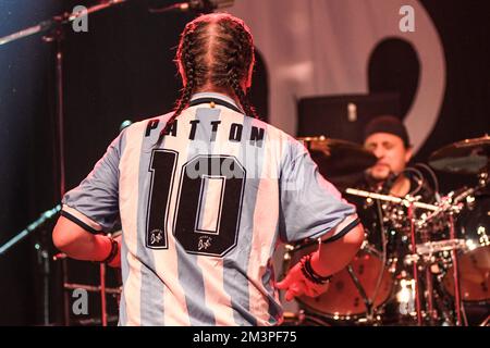 Mr. Bungle: Mike Patton (vocals) and Dave Lombardo (drums) Stock Photo