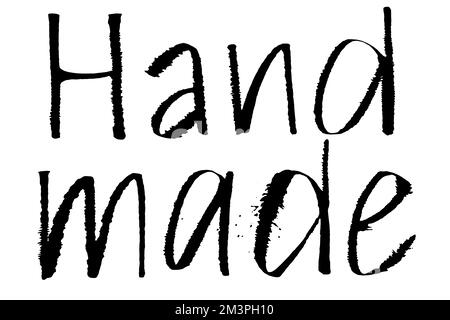 Brush Stroke Rough Font. Handmade layered brush strokes created from hi ...