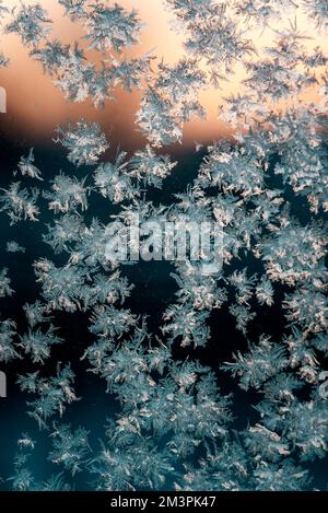 frost painted patterns on the window Stock Photo - Alamy
