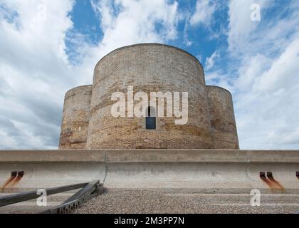 Quatrefoil Martello Tower - Aldeburge, Suffolk, England Stock Photo