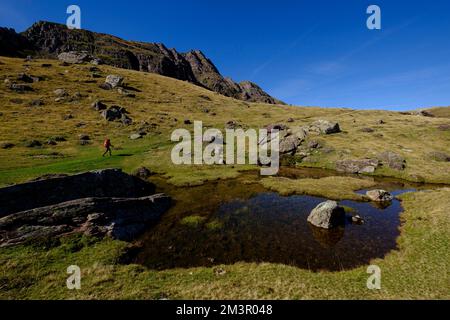 Camille path, caillaous ponds, pyrenees national park, pyrenees atlantiques, new aquitaine region, france Stock Photo