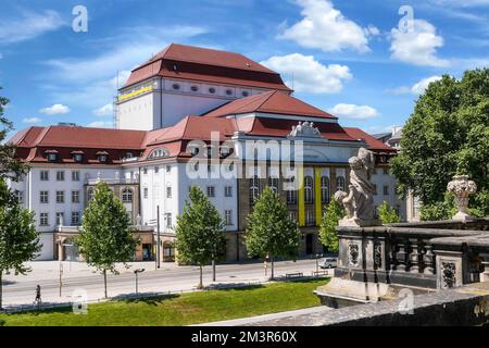 The state playhouse opposite the Zwinger in Dresden, Germany Stock Photo