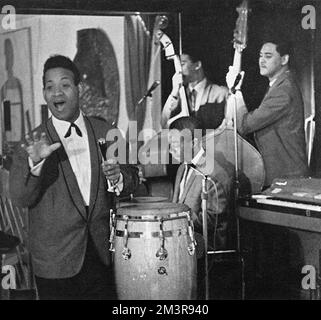 The jazz trio named after the singer and percussionist Frank Holder (b. 1925) used to play nightly at the Gattopardo in James Street.     Date: 1966 Stock Photo