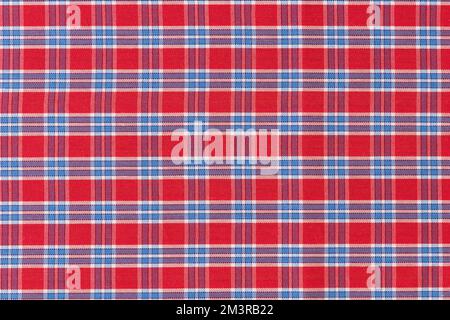 Red and blue checkered pattern texture background, Resolution and high quality beautiful photo Stock Photo