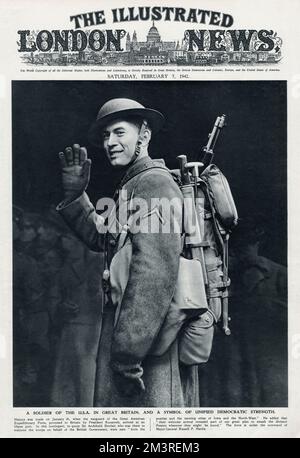 American soldier, World War Two Stock Photo