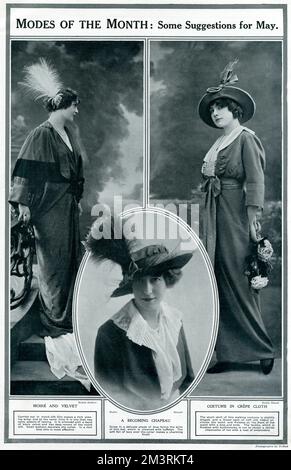 Women's clothing for May 1913 Stock Photo