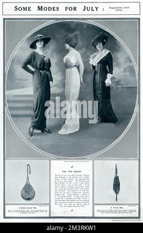 Fashion for July 1913 Stock Photo