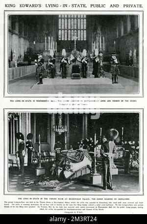 King Edward VII, Lying-in-State 1910 Stock Photo