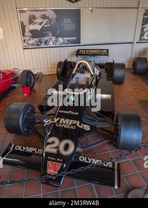 A 1979 Olympus Wolf WR7 F1 Grand Prix racing car in the Grand Prix