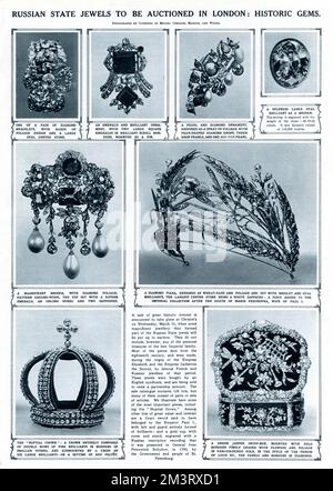 Russian state jewels to be auctioned in London Stock Photo