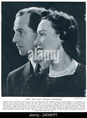 Lord and Lady Charles Cavendish (Adele Astaire) Stock Photo