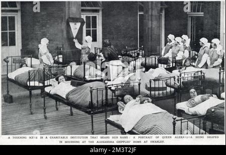 Memory of Queen Alexandra in Alexandra Hospital, Swanley Stock Photo