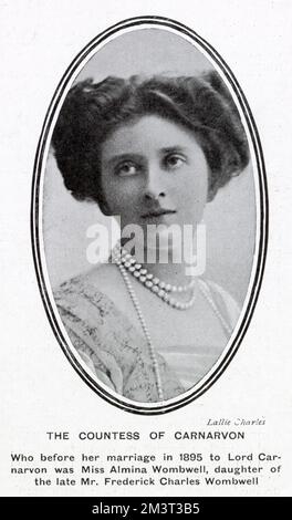 Almina Herbert, Countess of Carnarvon Stock Photo - Alamy