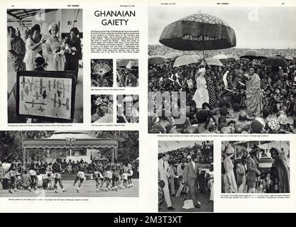 Sphere report on royal tour of Ghana 1961 Stock Photo