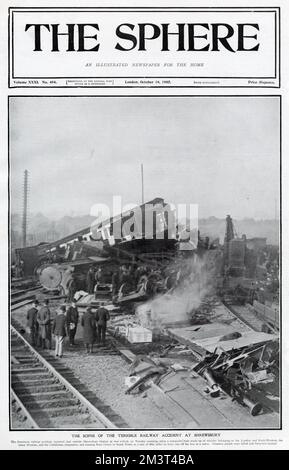 Shrewsbury Rail Accident 1907 Stock Photo