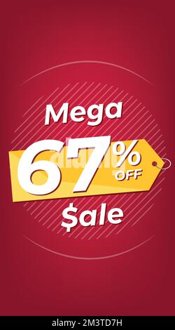 67 sixty seven percent vector circle chart, percentage diagram graph ...
