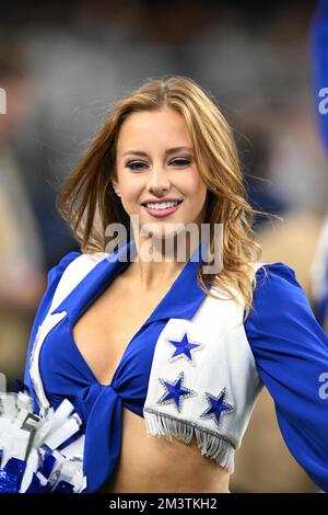 Arlington, Texas, USA. 11th Dec, 2022. Dallas Cowboys Cheerleader during  the NFL football game between the Houston Texans and the Dallas Cowboys on  December 11, 2022 at AT&T Stadium in Arlington, Texas.