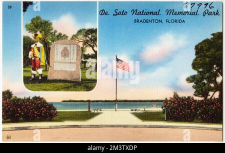 De Soto National Memorial Park, Bradenton, Florida , Parks, Tichnor Brothers Collection, postcards of the United States Stock Photo