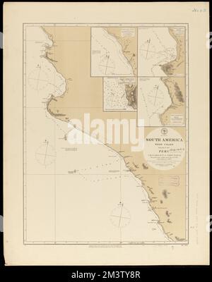 South America, west coast, sheet 15, Peru, Chicama Riv. to Port Payta : republication of Brit. Admty. chart no. 1335, with additions to 1876 , Coasts, Peru, Maps, Nautical charts, Peru, Piura Department, Nautical charts, Peru, Lambayeque Department, Nautical charts, Peru, La Libertad Department, Piura Peru : Department, Maps, Lambayeque Peru : Department, Maps, La Libertad Peru : Department, Maps, Lambayeque Peru, Maps, Puerto Chicama Peru, Maps, Villa Eten Peru, Maps, Pacasmayo Peru, Maps Norman B. Leventhal Map Center Collection Stock Photo