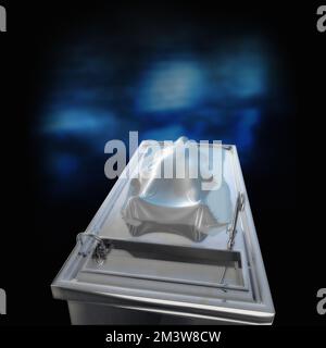 Human body in a mortuary, illustration Stock Photo
