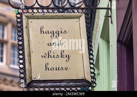 Edinburgh city centre,Arcade Haggis and Whisky house pub in Edinburgh old town,Scotland,UK,summer 2022 Stock Photo